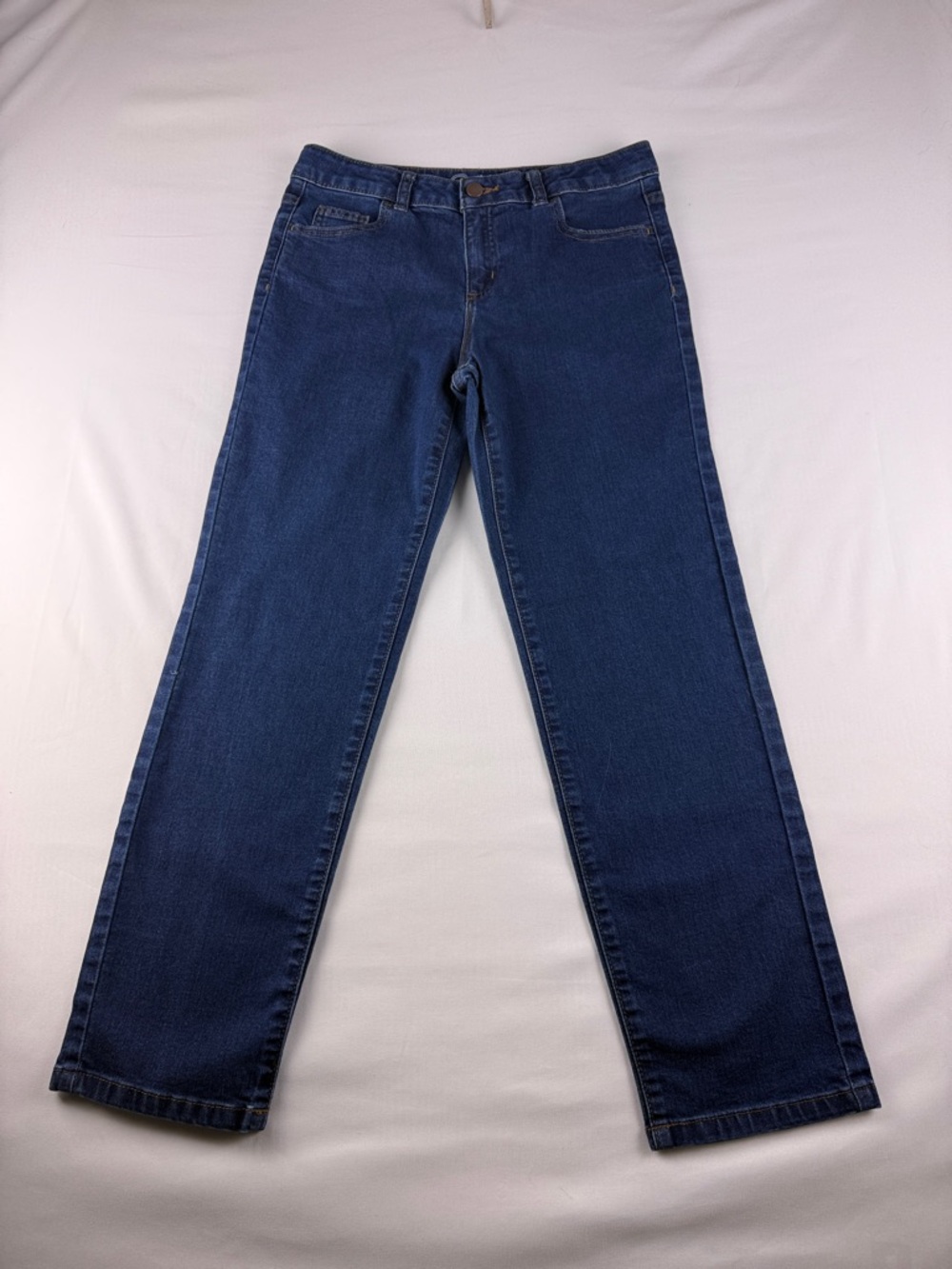 Wonder Nation Straight Leg Jeans Girls Size 14 Blue Stretch Denim EUC
